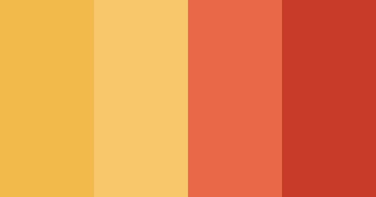 Download warm mexican sunset color palette PNG image (landscape)