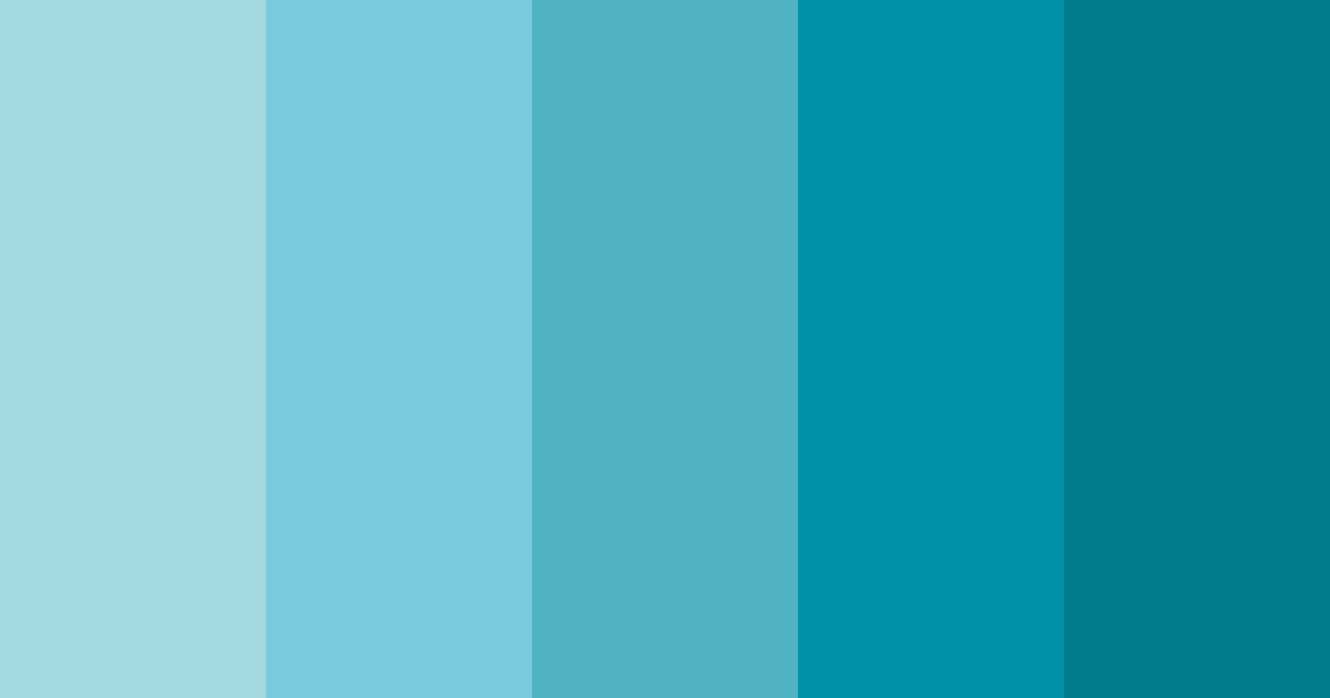 Download aquamarine breeze color palette PNG image (landscape)