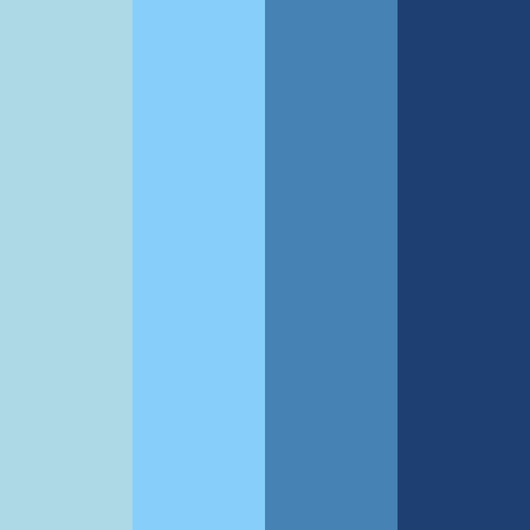 Download azure serenity color palette PNG image (square)