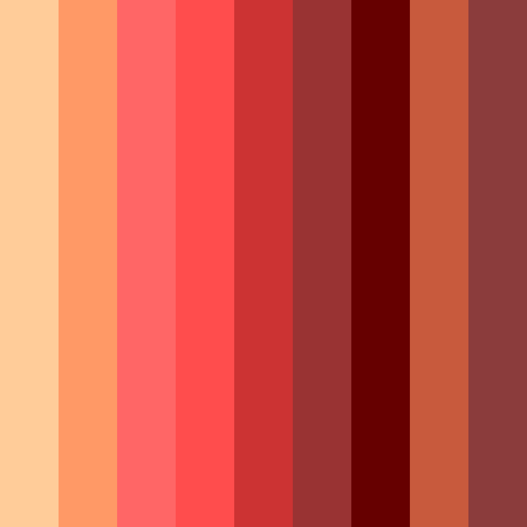 Download martian sunset color palette PNG image (square)