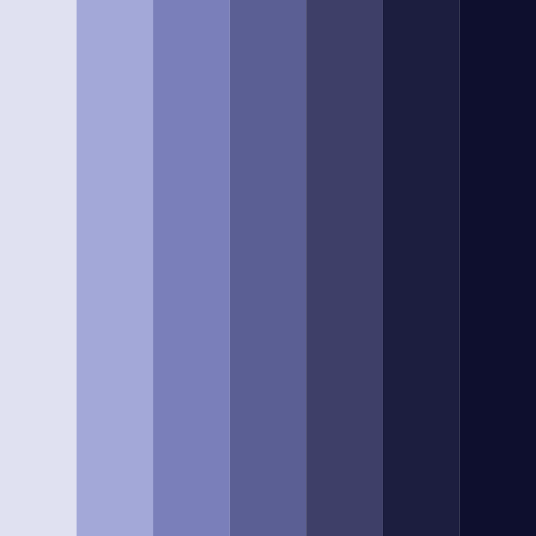Download deep space blue color palette PNG image (square)