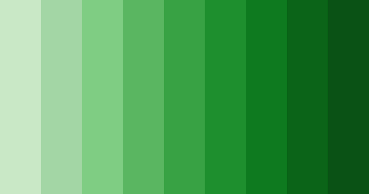 Download dark green garden color palette PNG image (landscape)