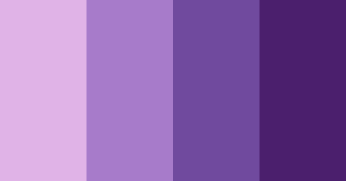 Download enchanting amethyst color palette PNG image (landscape)