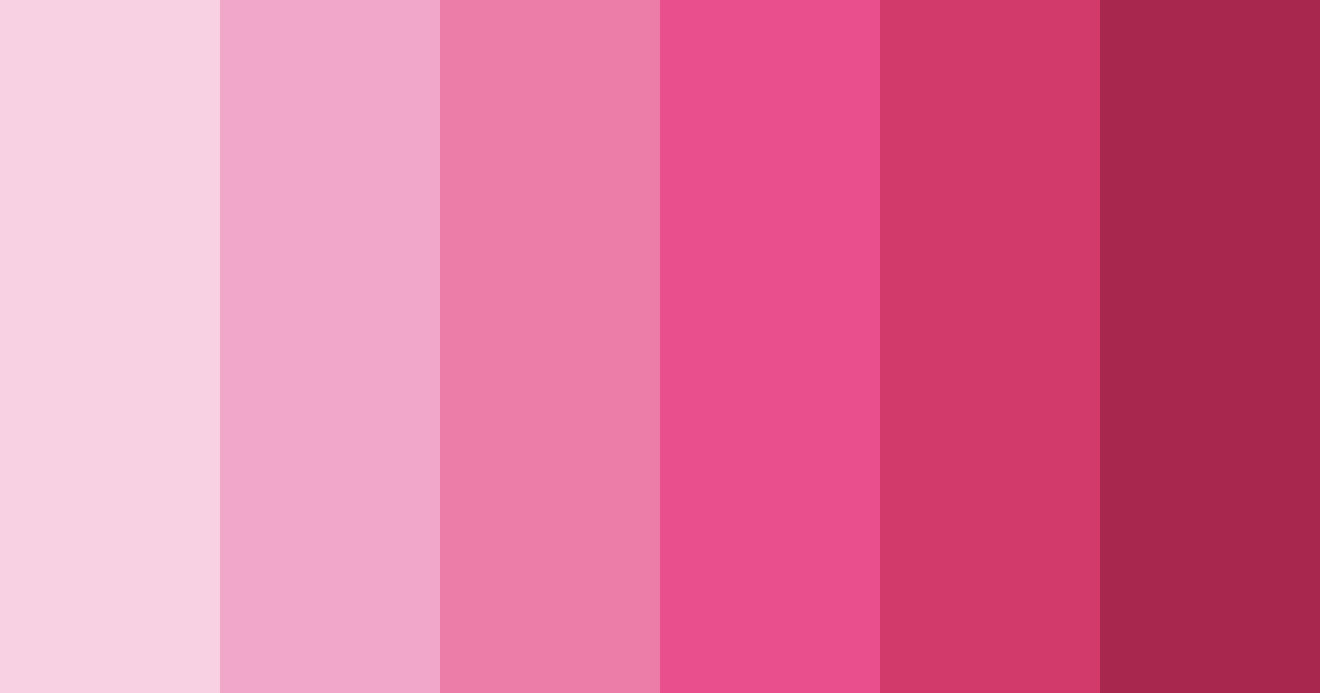 Download blushing blossoms color palette PNG image (landscape)