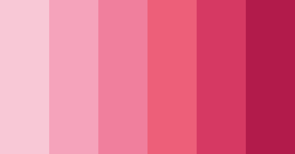 Download pretty pink color palette PNG image (landscape)