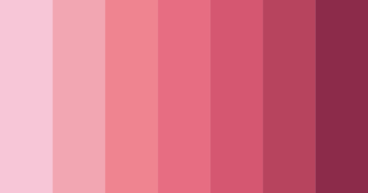 Download pink emotion color palette PNG image (landscape)