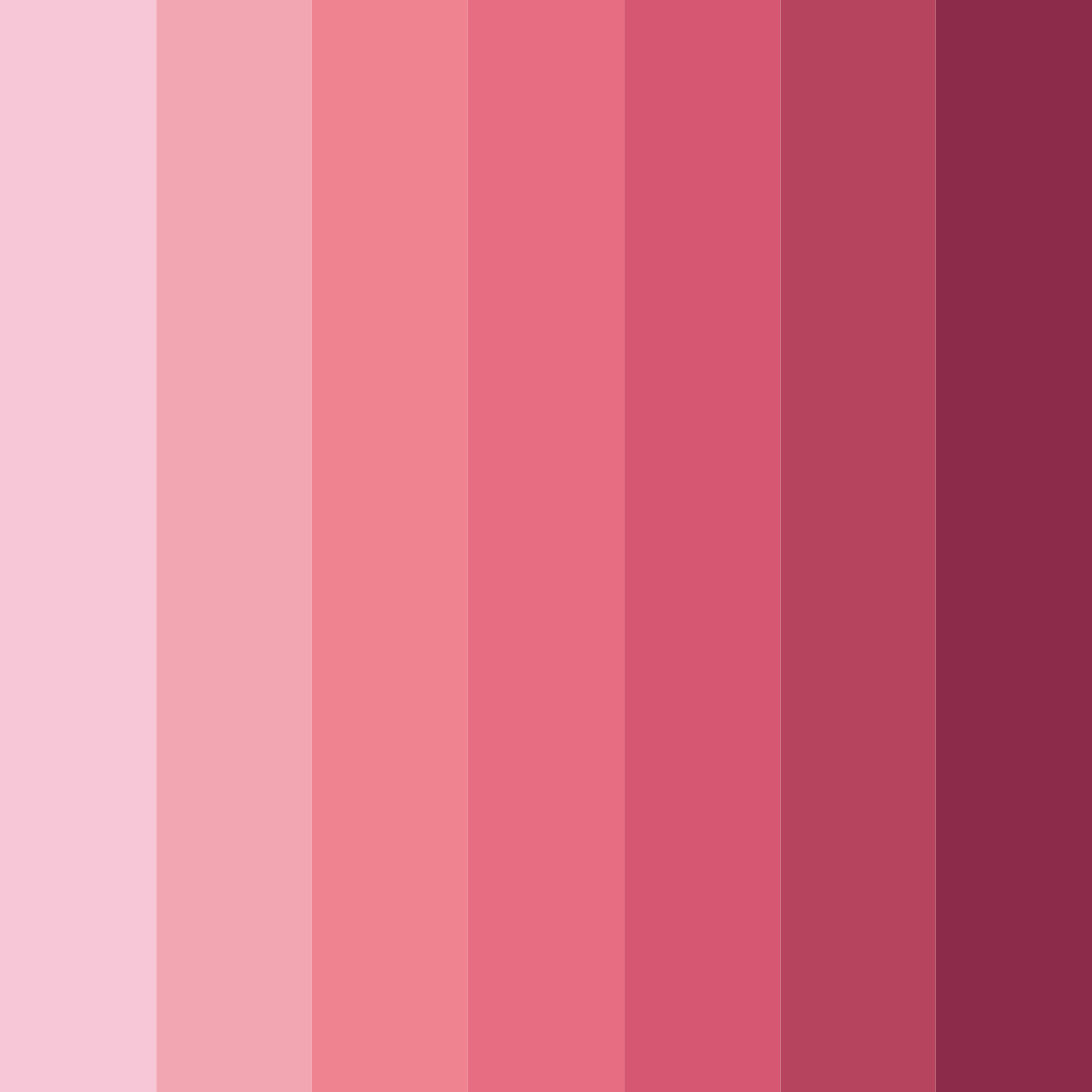 Download pink emotion color palette PNG image (square)