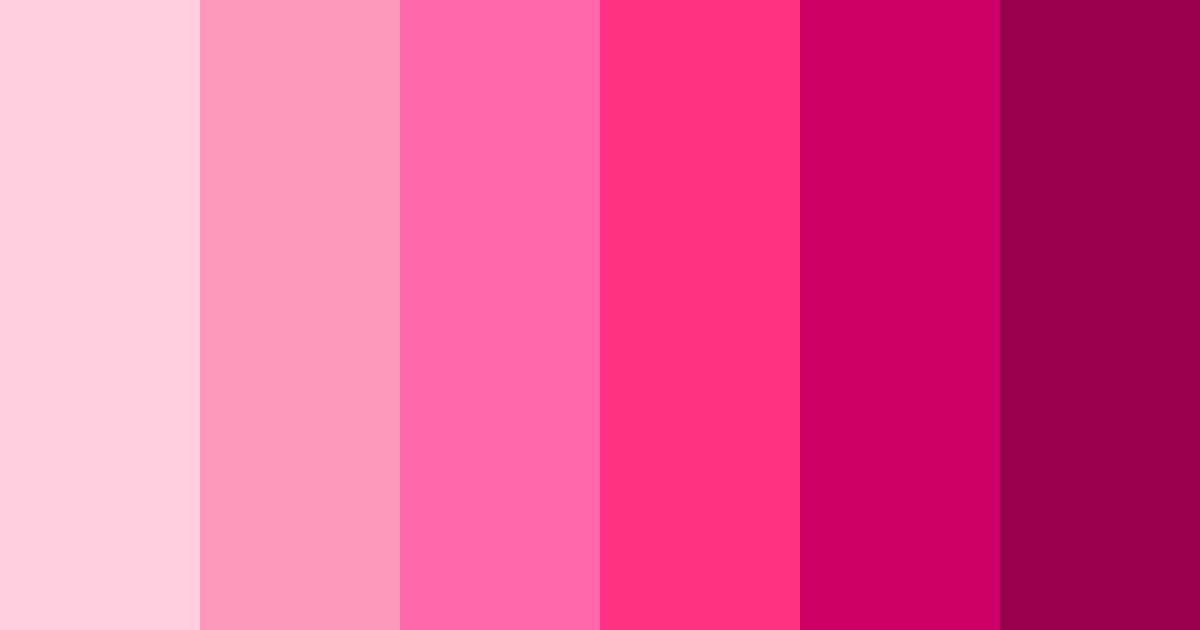 Download blushing blossoms color palette PNG image (landscape)