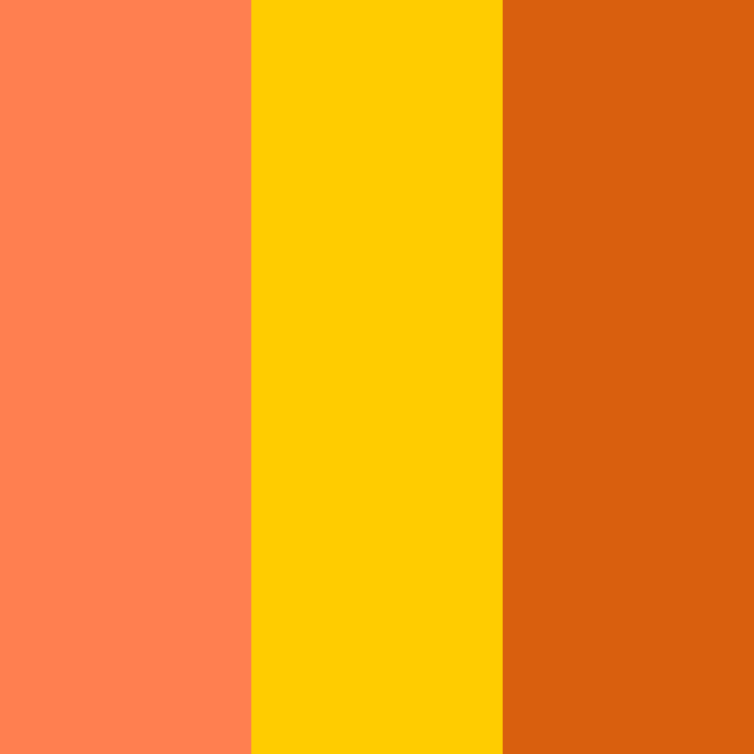 Download coral sunset color palette PNG image (square)