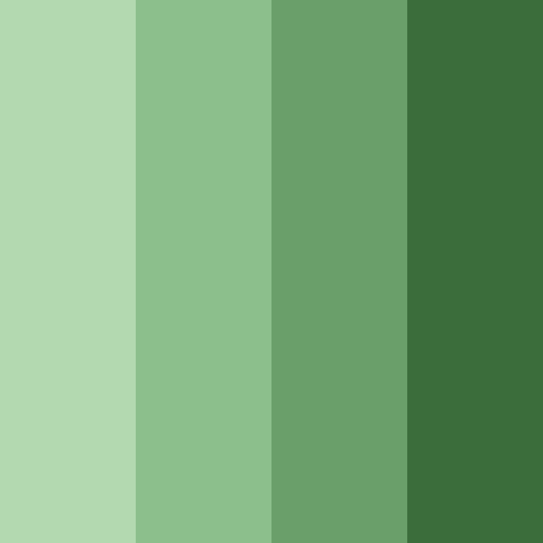Download shades of藻绿 color palette PNG image (square)