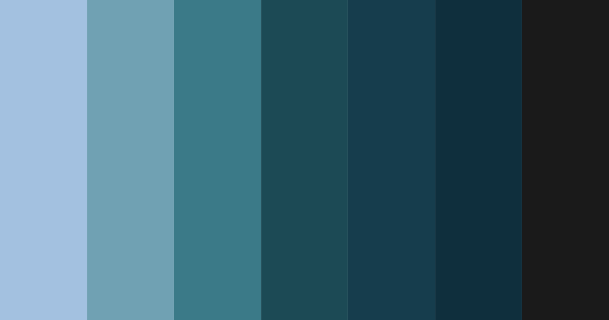 Download blue greek color palette PNG image (landscape)
