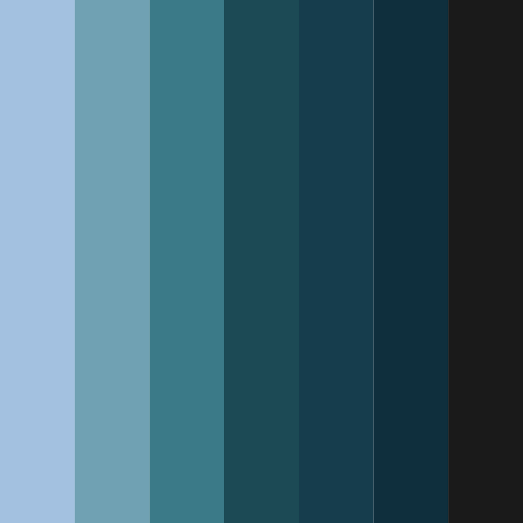 Download blue greek color palette PNG image (square)