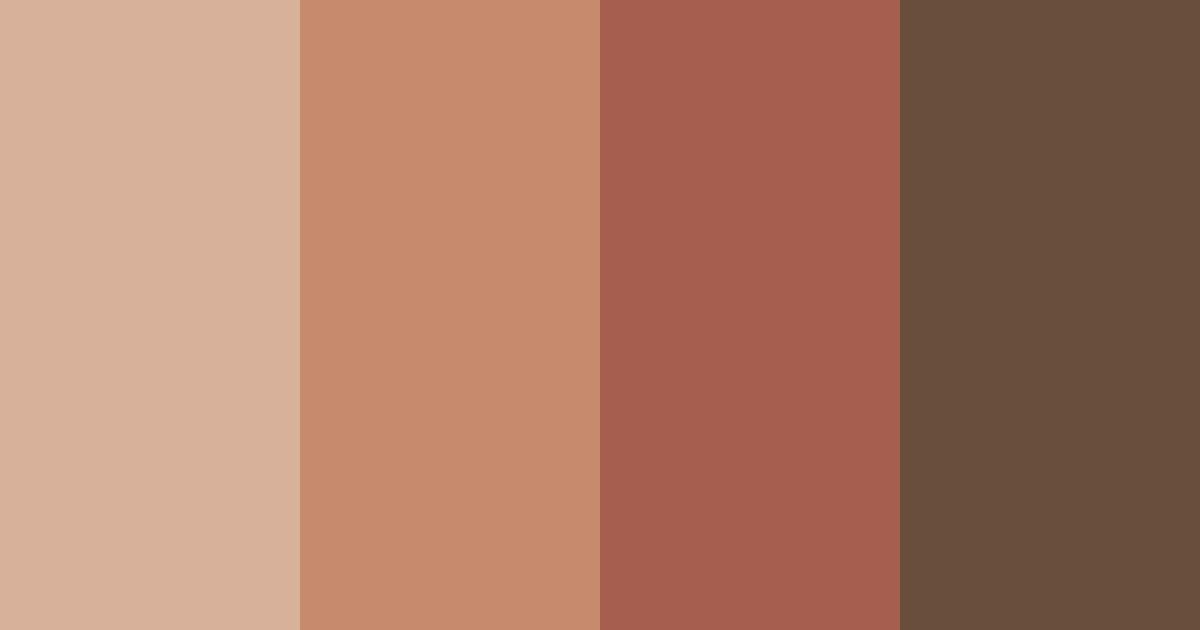 Download brown shades color palette PNG image (landscape)