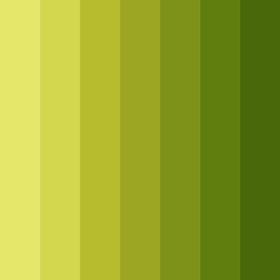 Download shades of yellow color palette PNG image (square)