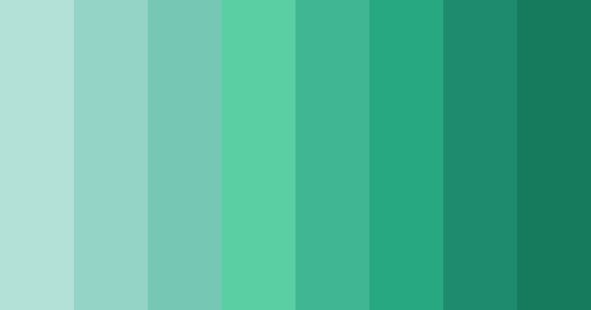 Download aquamarine charm color palette PNG image (landscape)
