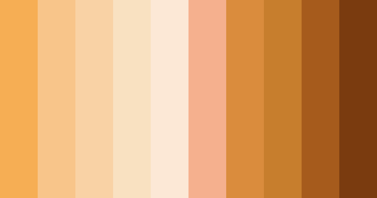 Download honeyed sunrise color palette PNG image (landscape)