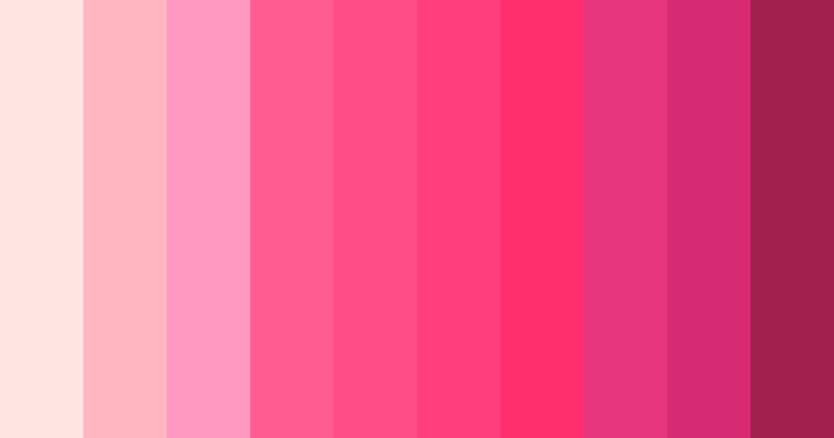 Download shades of light pink color palette PNG image (landscape)