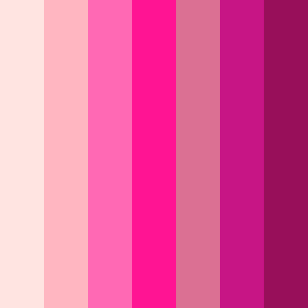 Download shades of light pink color palette PNG image (square)