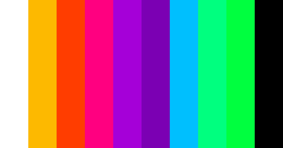 Download neon color explosion color palette PNG image (landscape)