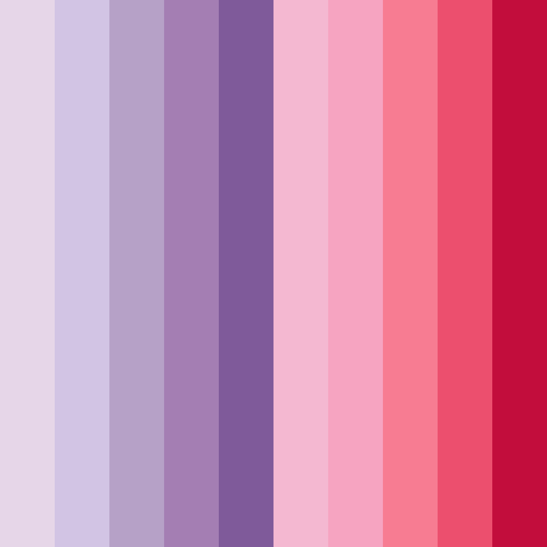 Download pink wisteria color palette PNG image (square)