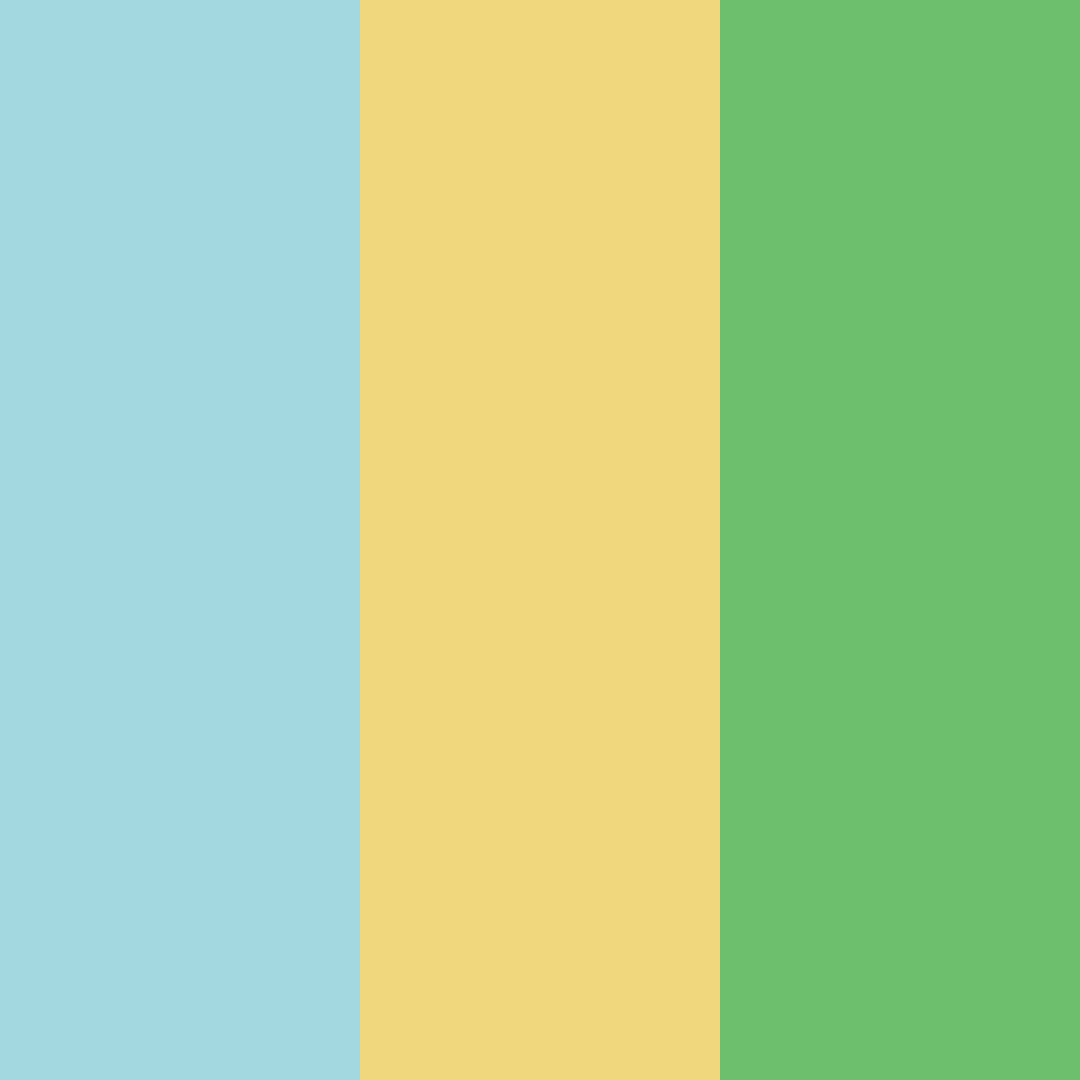 Download transparent blue morning color palette PNG image (square)