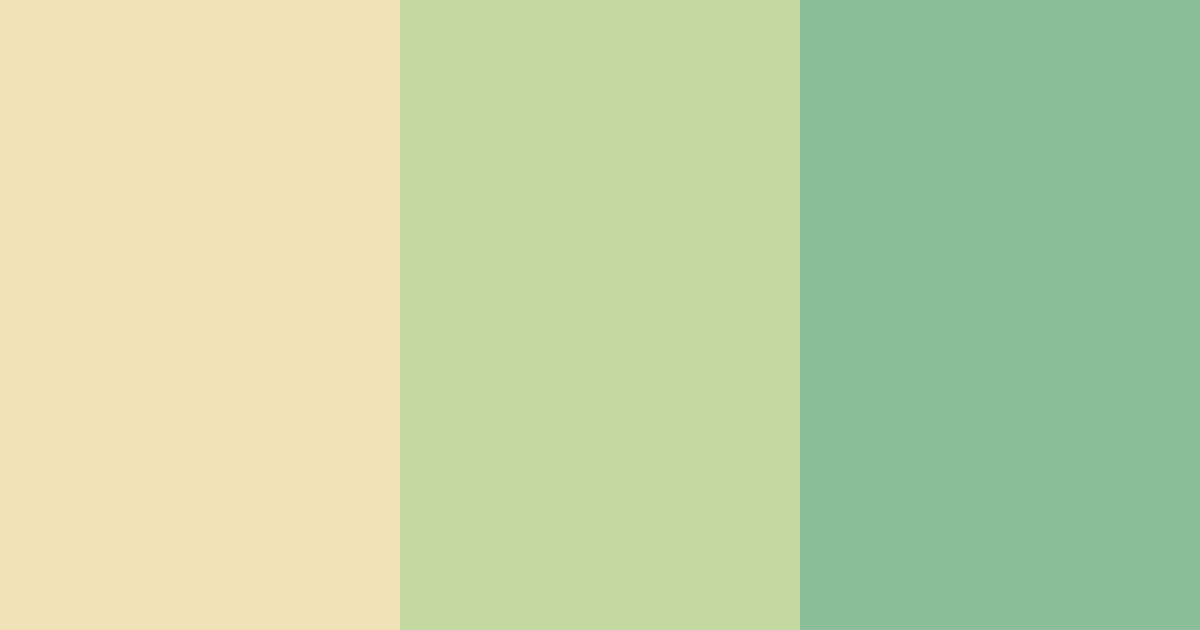 Download golden greenery color palette PNG image (landscape)