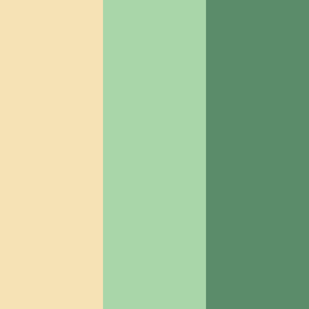 Download creamy green delight color palette PNG image (square)