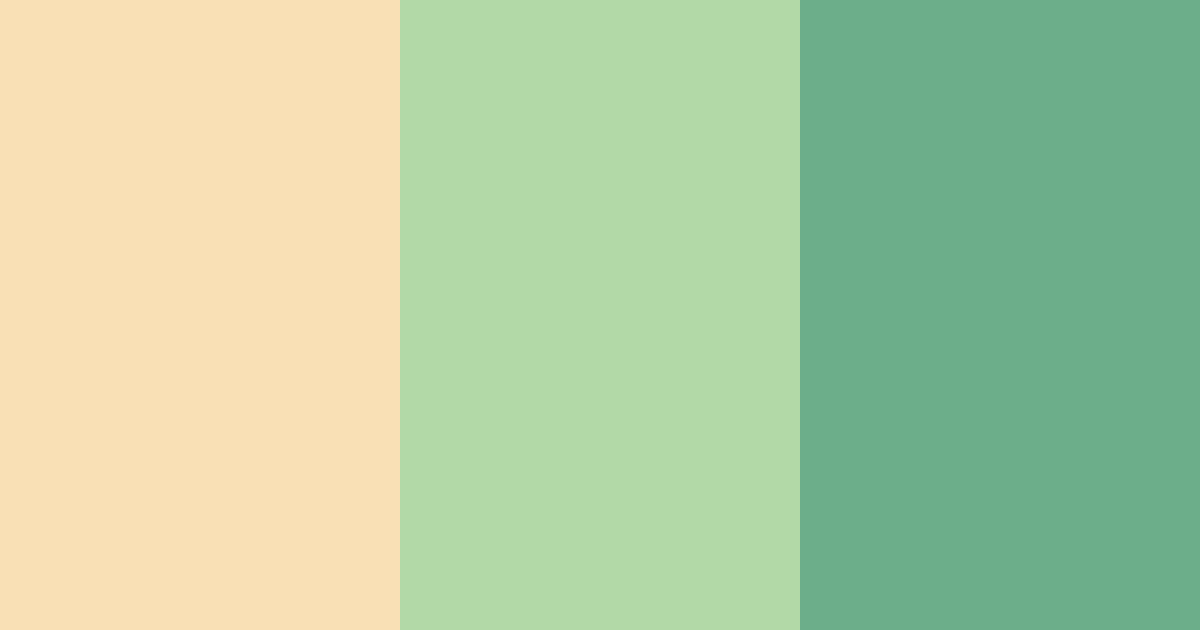 Download creamy green color palette PNG image (landscape)