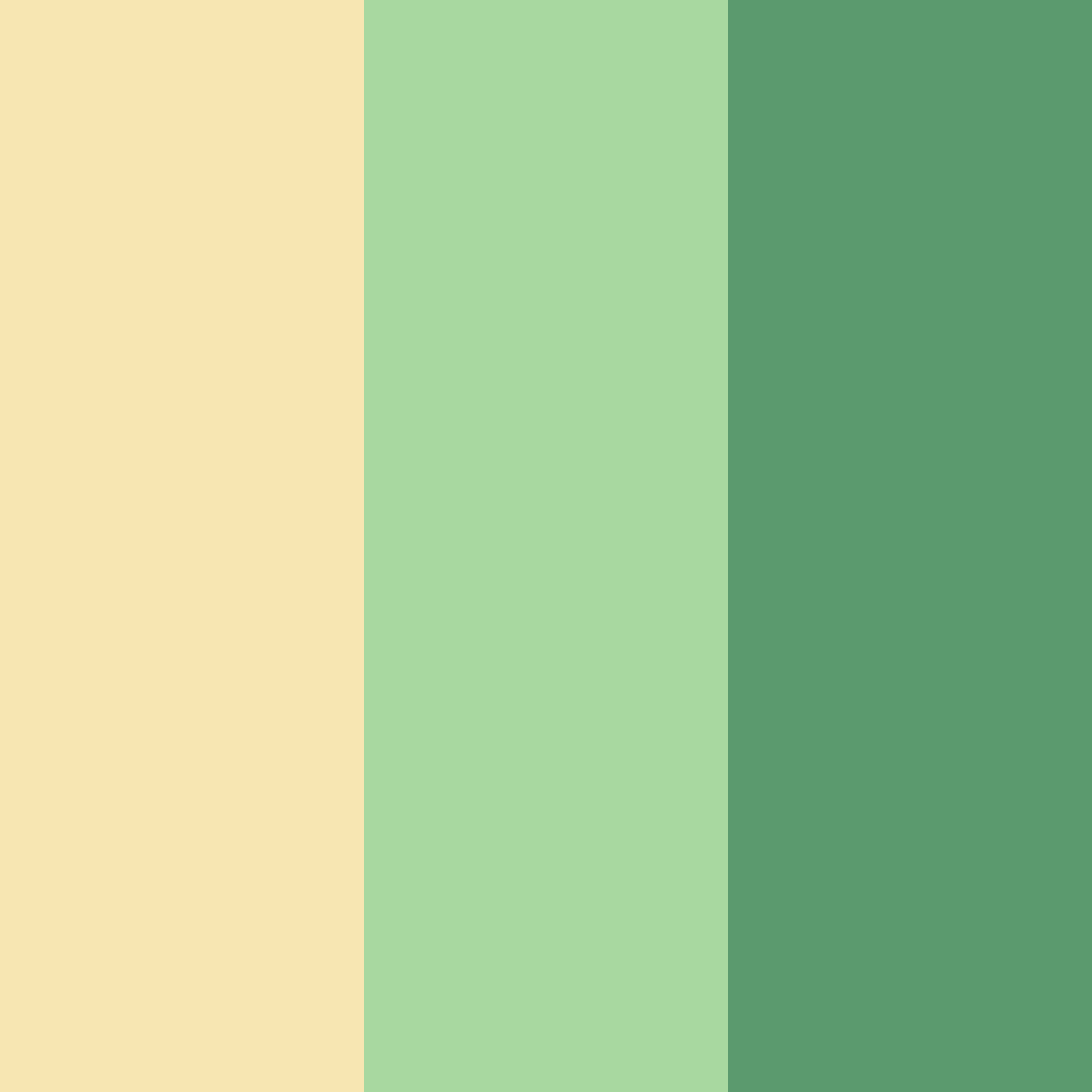 Download creamy green color palette PNG image (square)