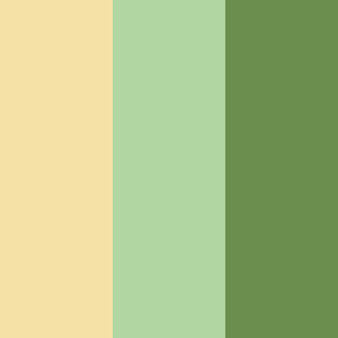 Download creamy green color palette PNG image (square)