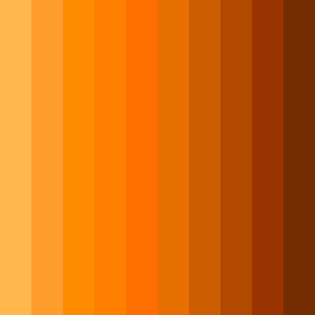 Download citrus sunset color palette PNG image (square)