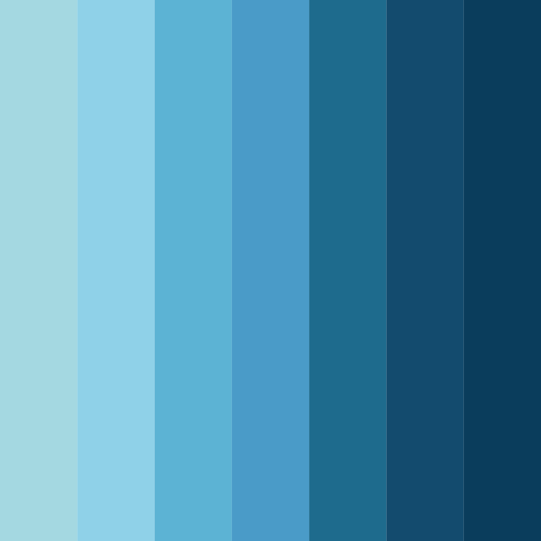 Download tidal tranquility color palette PNG image (square)