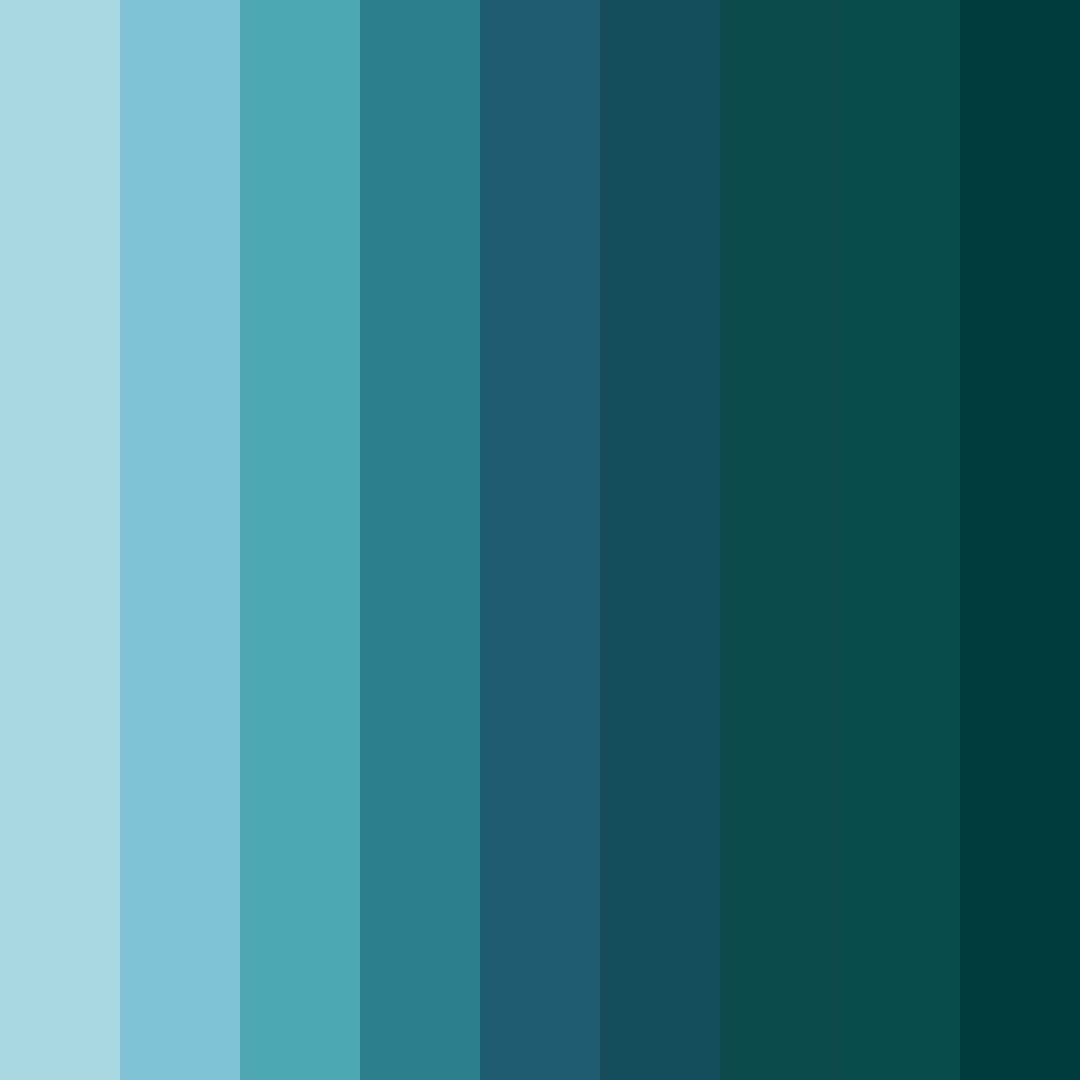 Download serenity of the deep color palette PNG image (square)