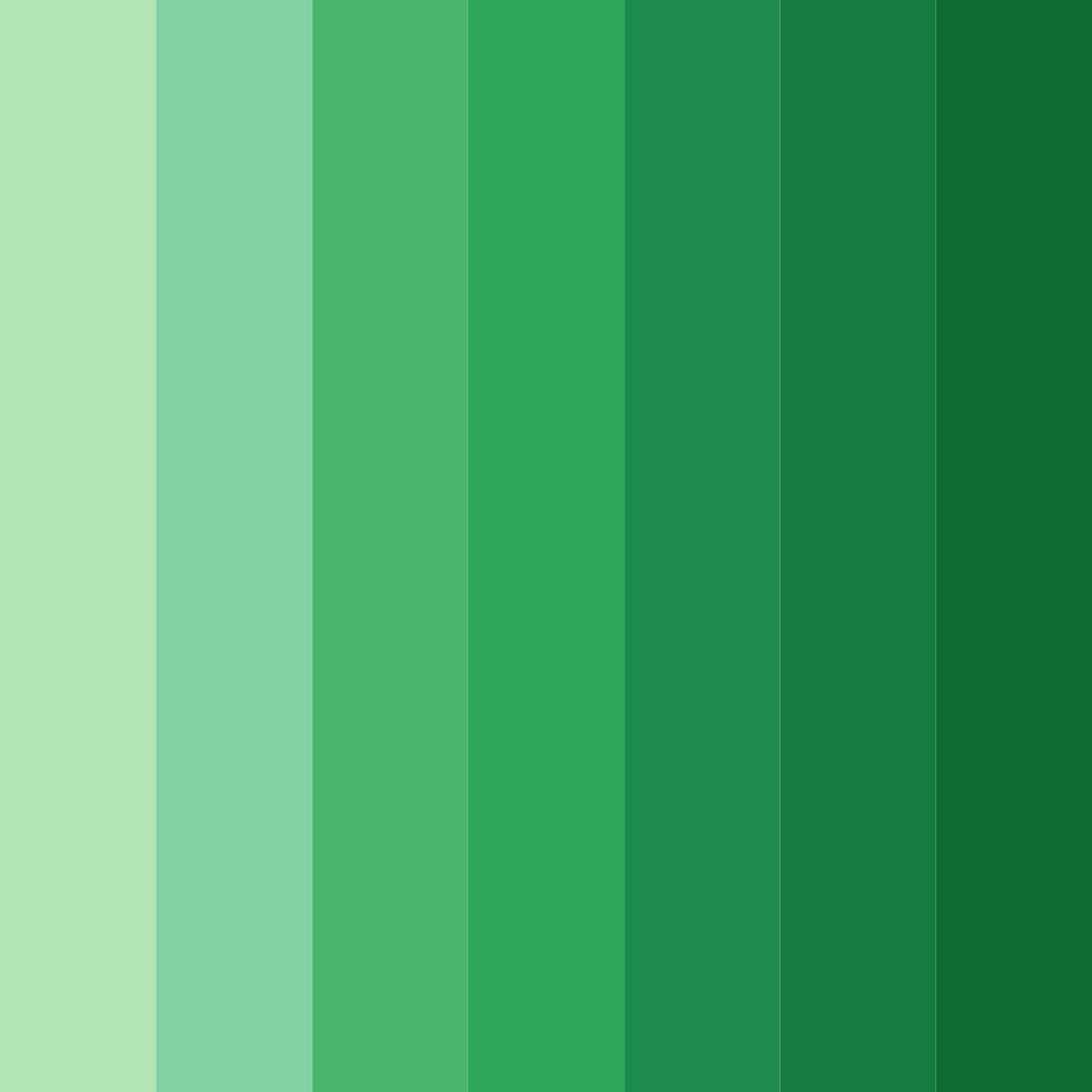 Download emerald harmony color palette PNG image (square)