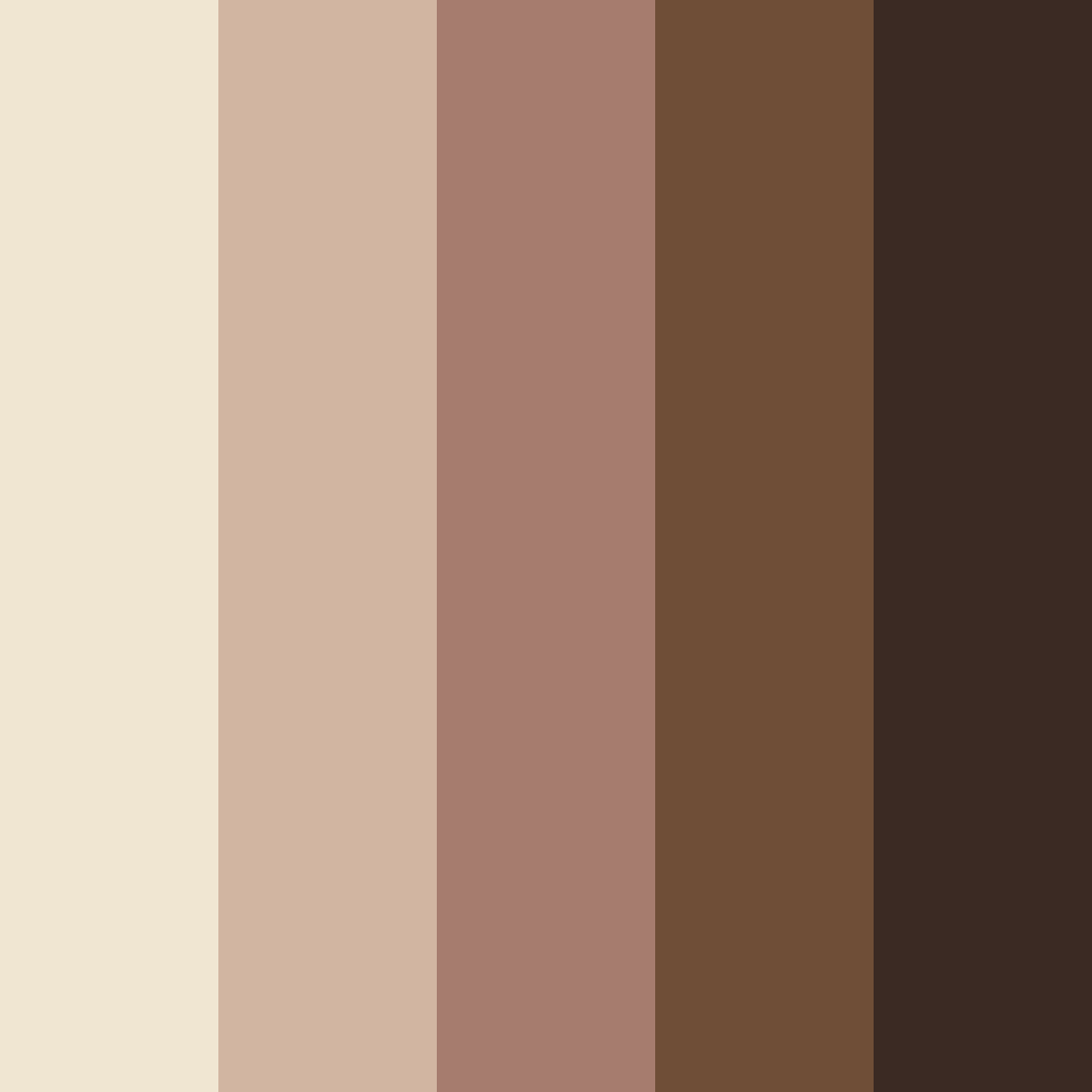 Download earthy brown color palette PNG image (square)