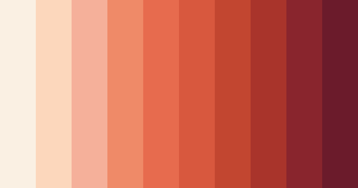 Download peachy sunset color palette PNG image (landscape)