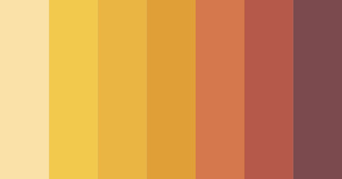 Download golden autumn sunset color palette PNG image (landscape)