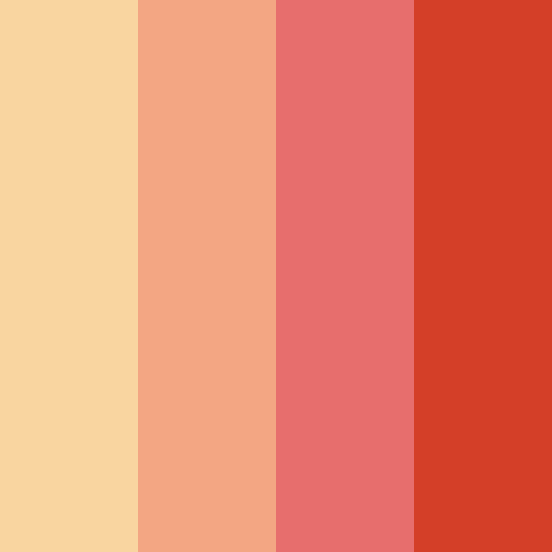 Download warm orange color palette PNG image (square)