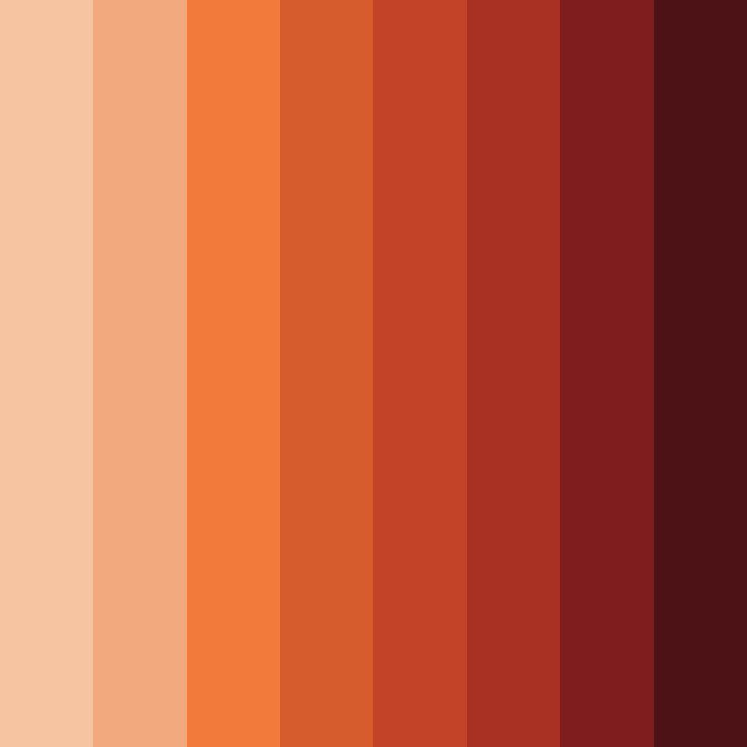 Download ember glow color palette PNG image (square)