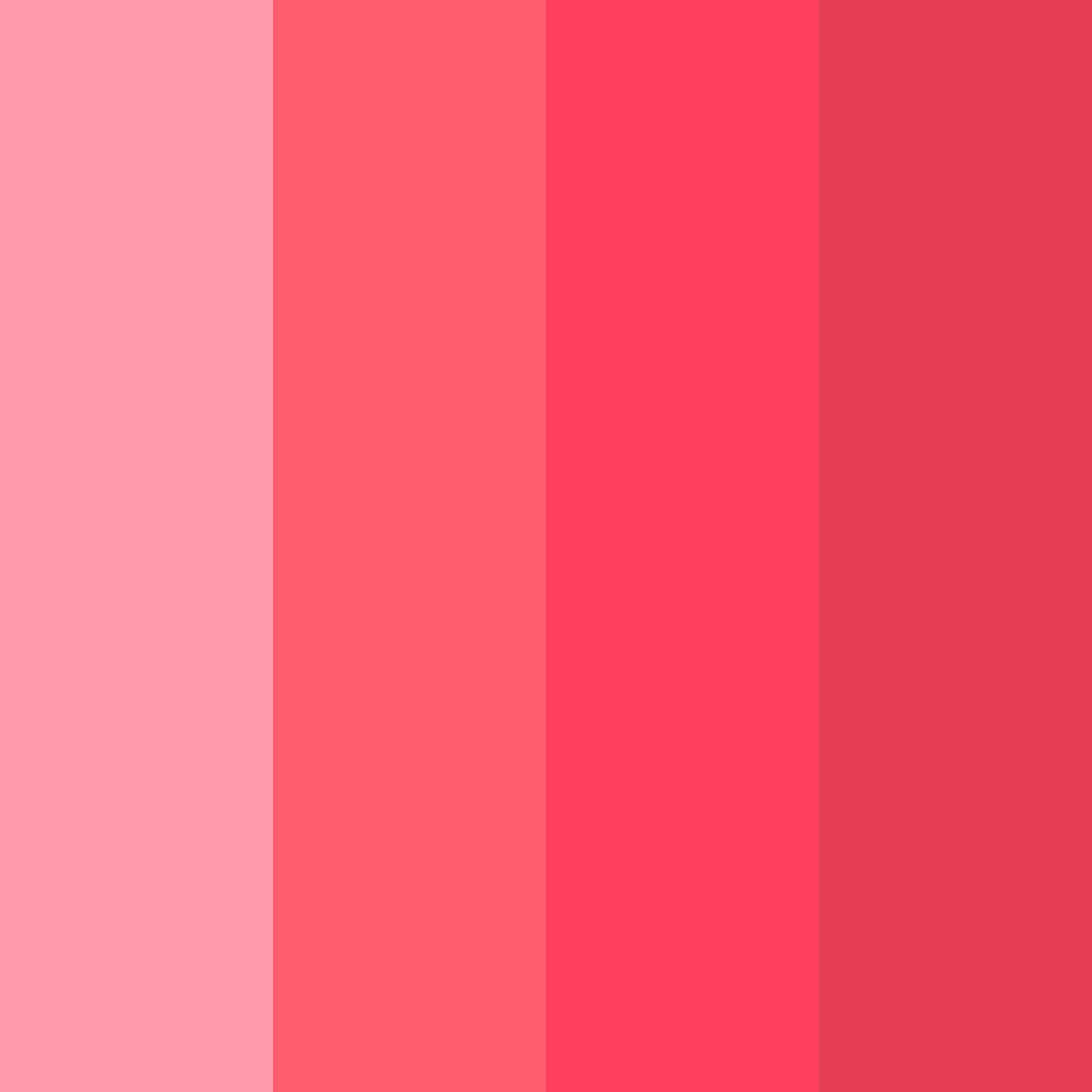 Download pink sunset color palette PNG image (square)