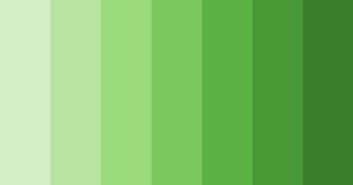 Download light green bliss color palette PNG image (landscape)