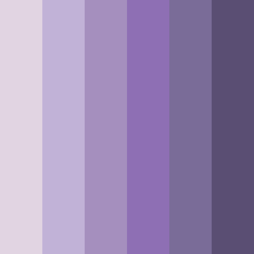 Download purple shades color palette PNG image (square)