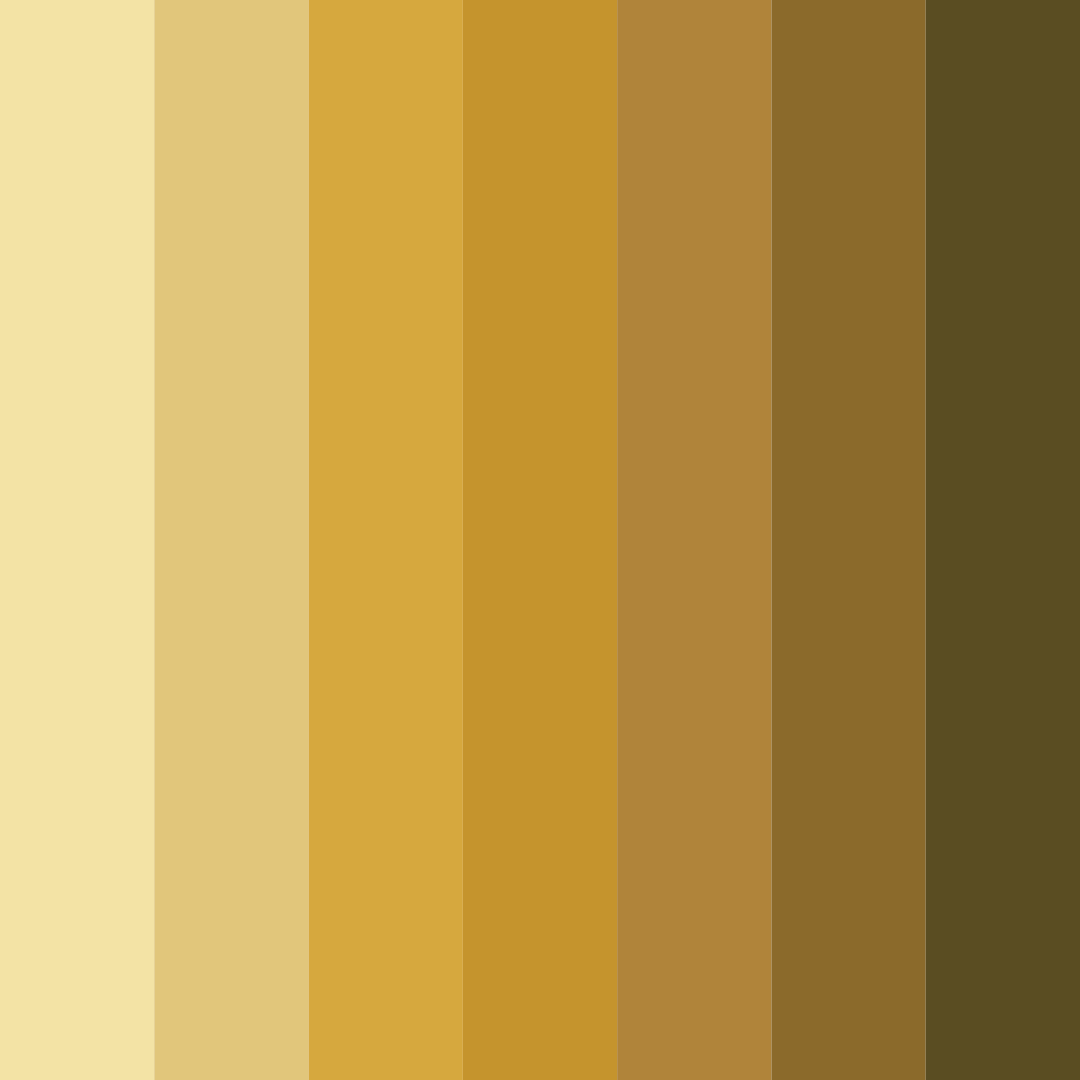 Download golden harvest color palette PNG image (square)