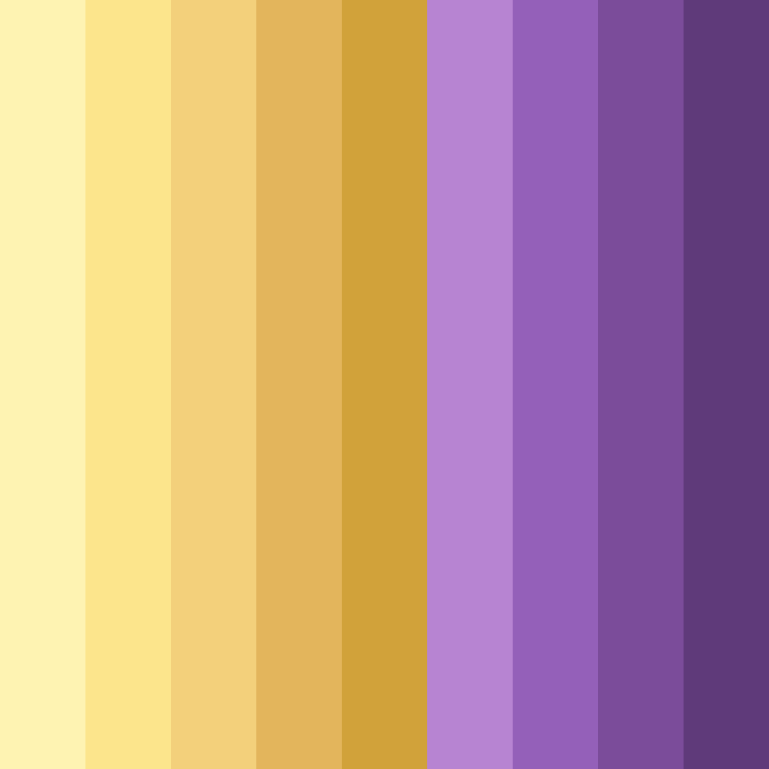 Download lavender sunbeam color palette PNG image (square)