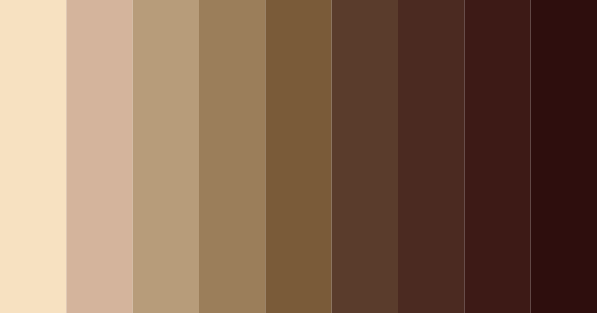 Download brown americano color palette PNG image (landscape)