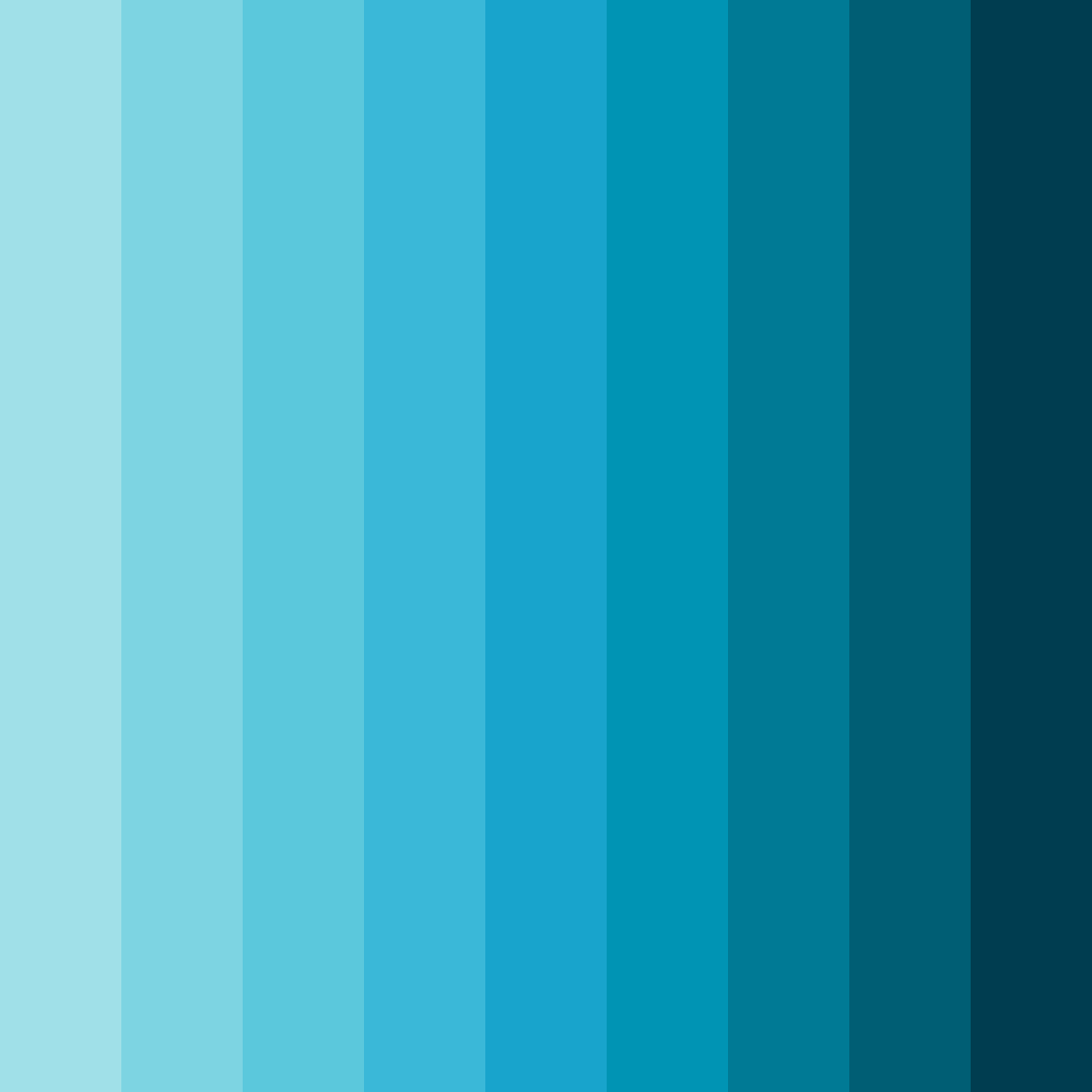 Download bright cyan color palette PNG image (square)