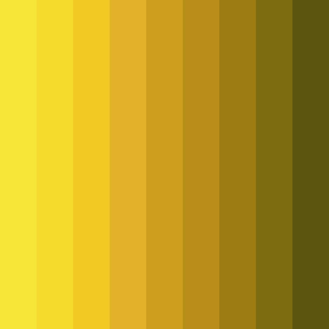 Download yellow buttercup color palette PNG image (square)