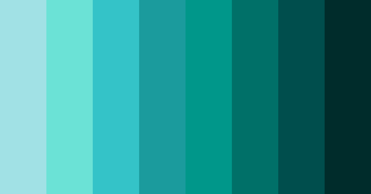 Download aqua tranquility color palette PNG image (landscape)