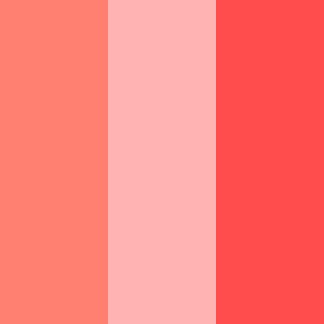 Download flamingo pink color palette PNG image (square)
