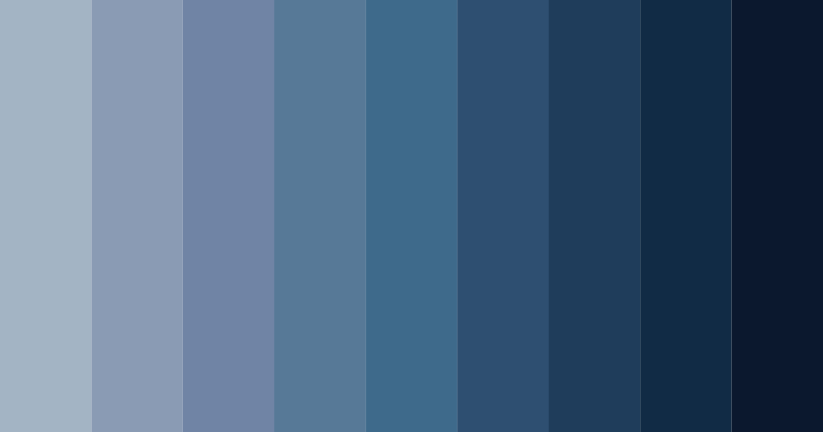 Download blue steel shades color palette PNG image (landscape)